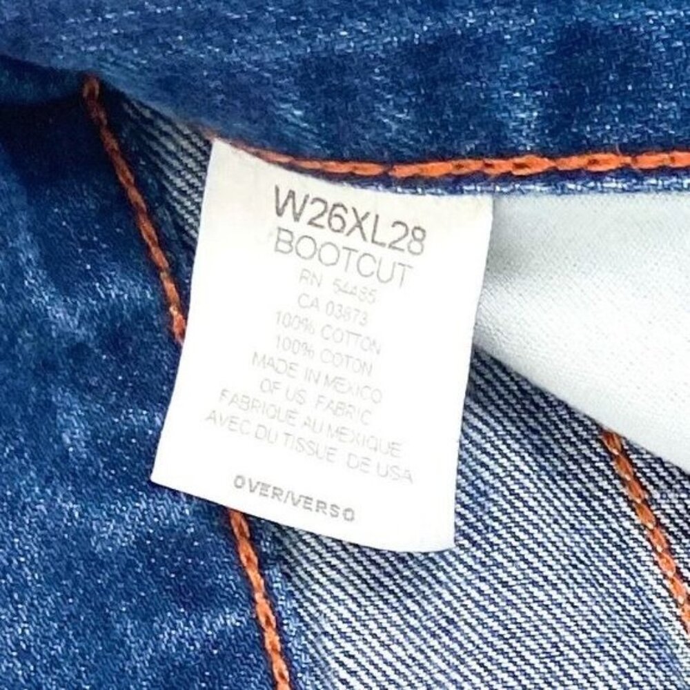 American Eagle Bootcut Button Fly Jeans Mens 26x28 - image 4